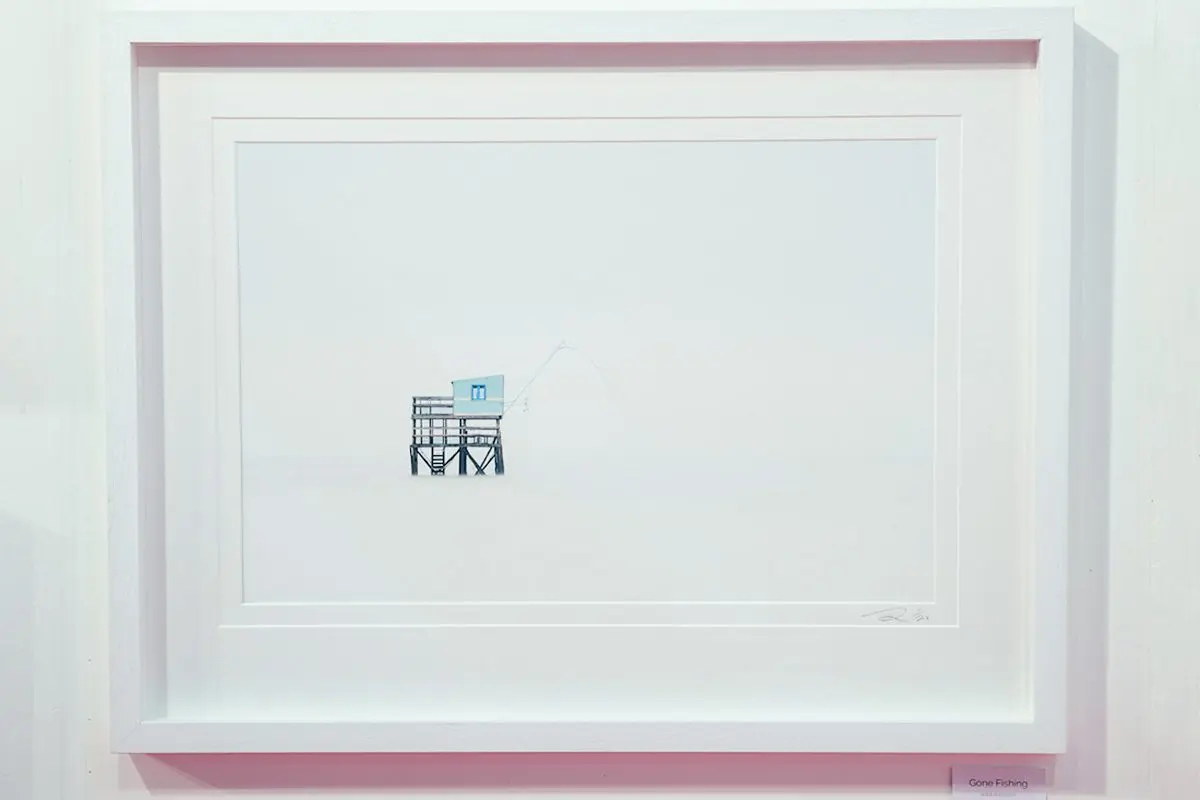 Obeche White Frame with Double Mount